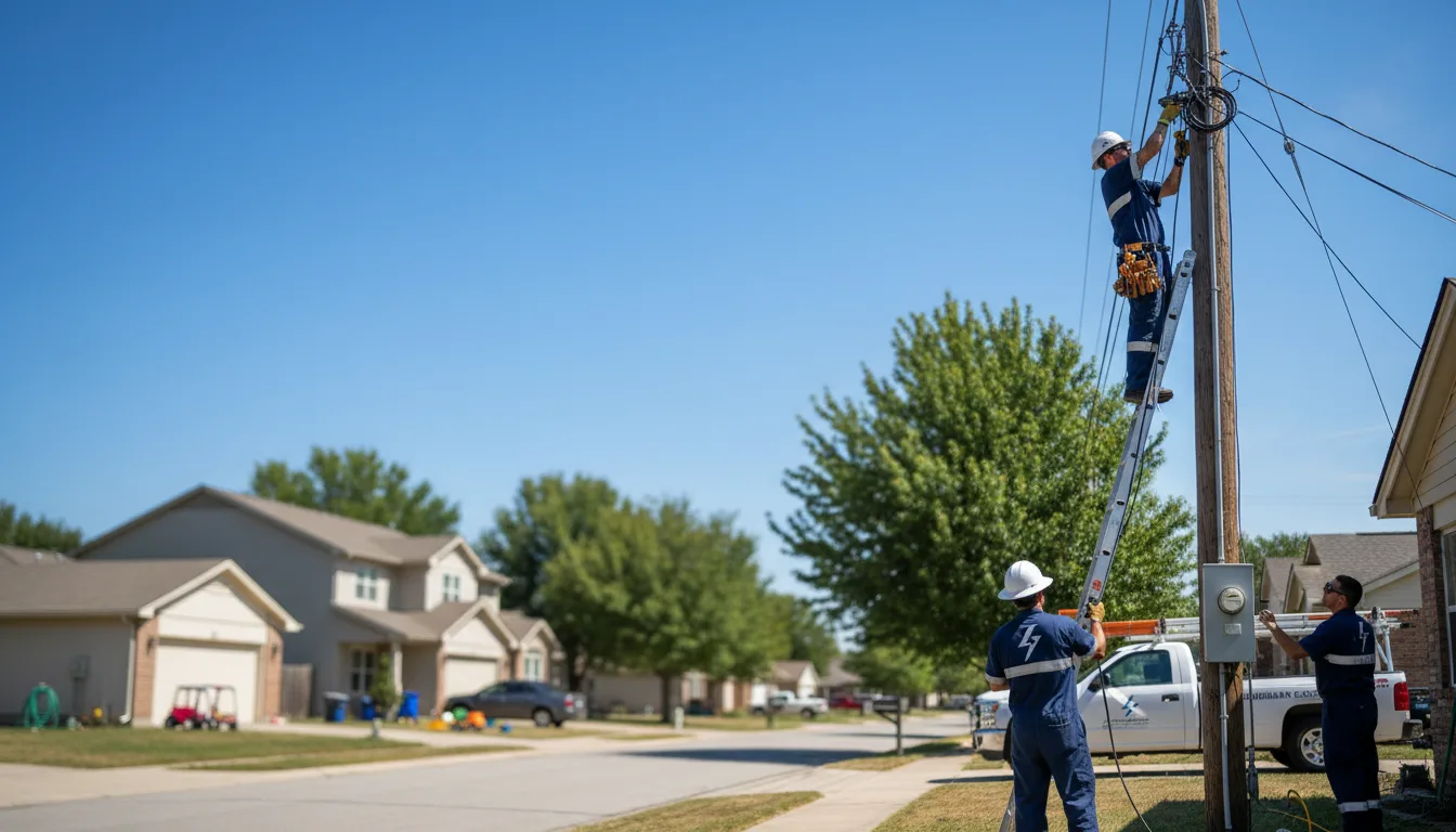Residential electrician providing installation services in Alfred, ME